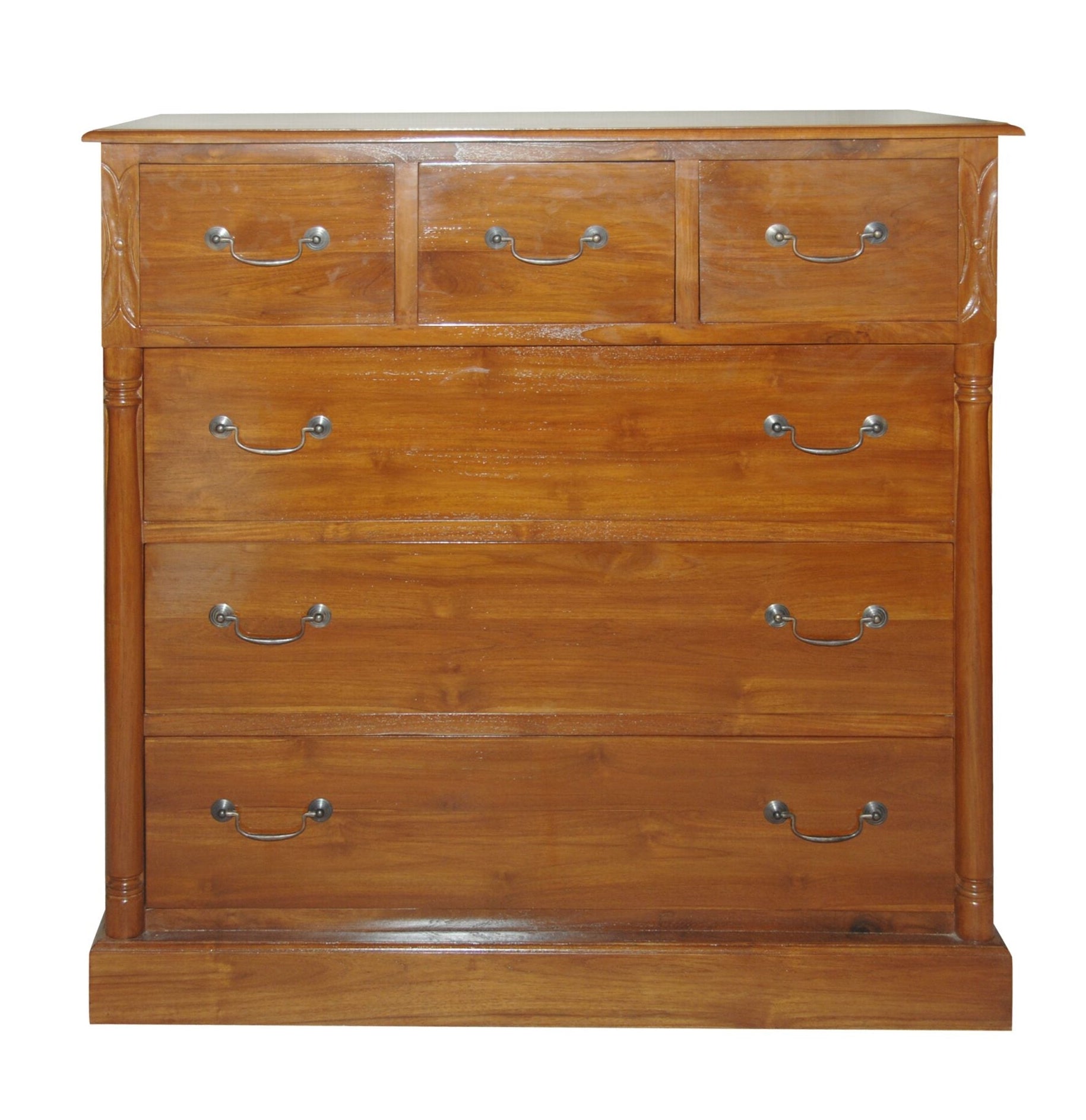 Chest of Column, 3 over 3-Drawer, Low