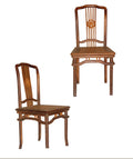 Chair Tai Chi, Sonokeling and Teak with carved back
