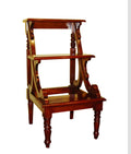 Batavia Solid Mahogany Library Steps