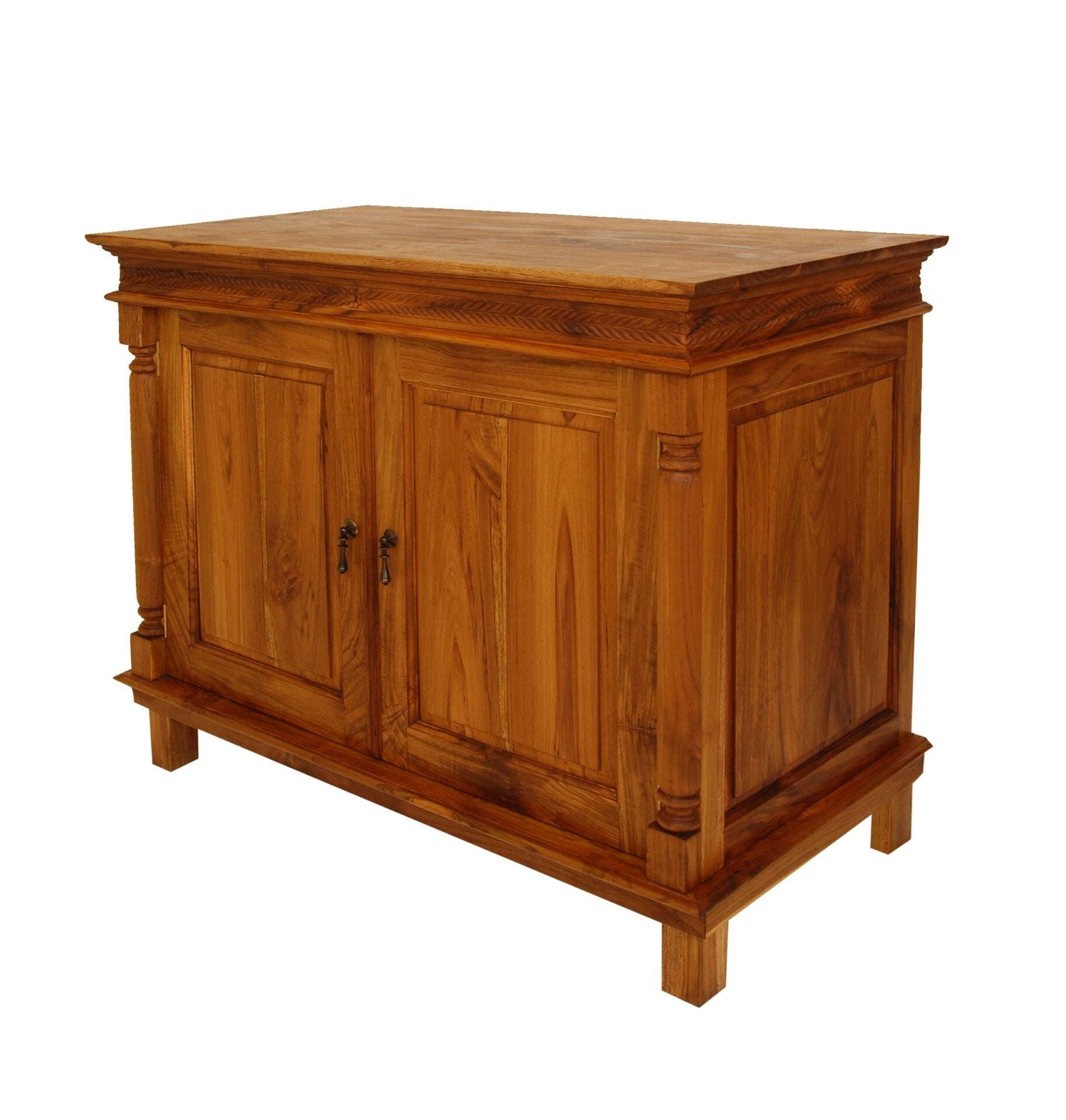 Batavia Solid Teak, Buffet Leamy, Solid 2-Door, No Carving