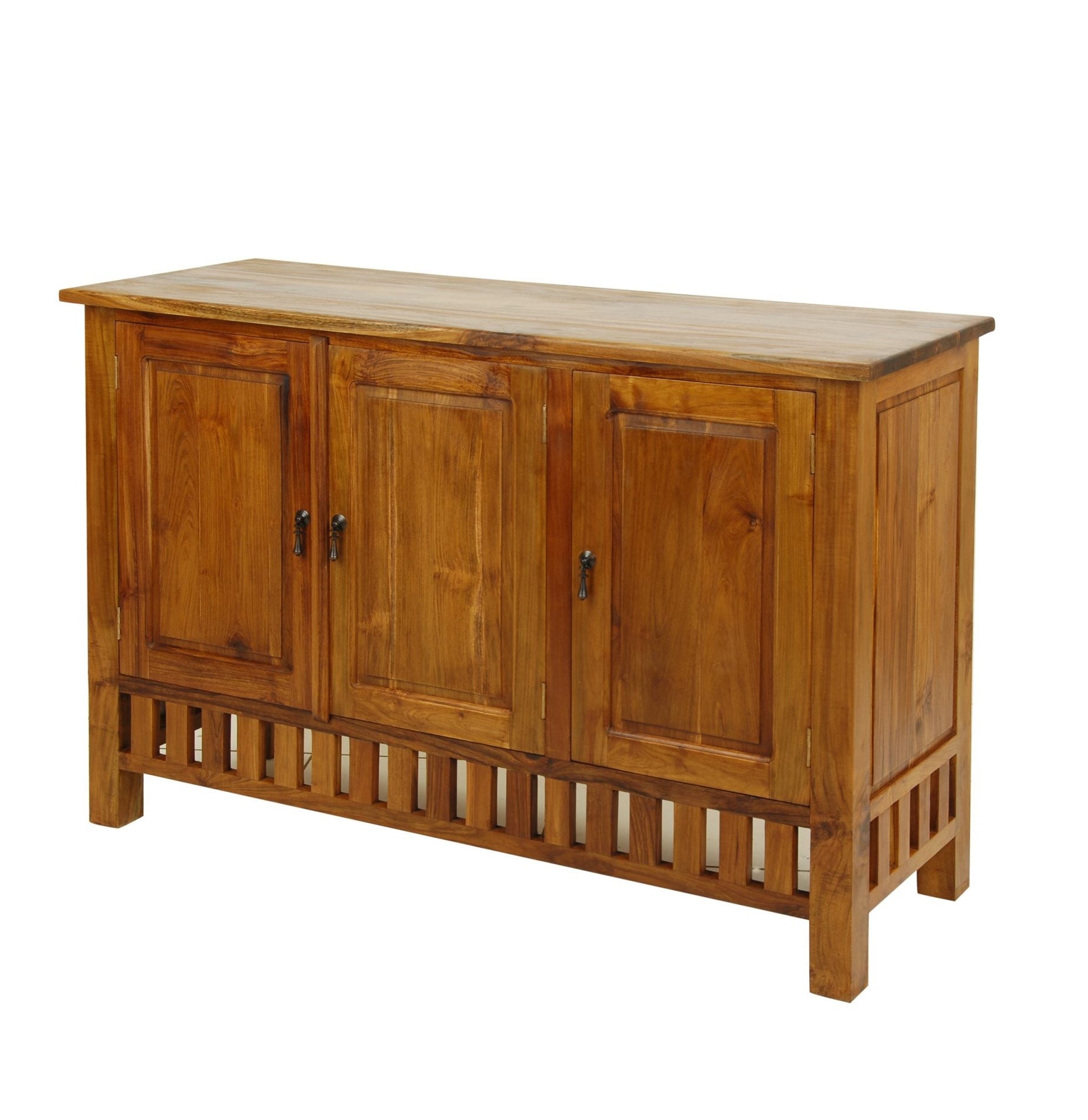 Batavia Solid Teak Sideboard, Quad 3 Door
