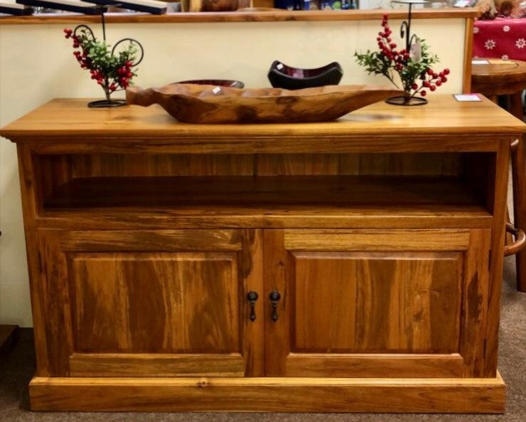 Batavia Solid Teak, TV-Unit, Pesona 2 Door Open Shelf