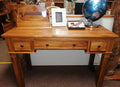Batavia Solid Teak Office Desk 3 Drawer