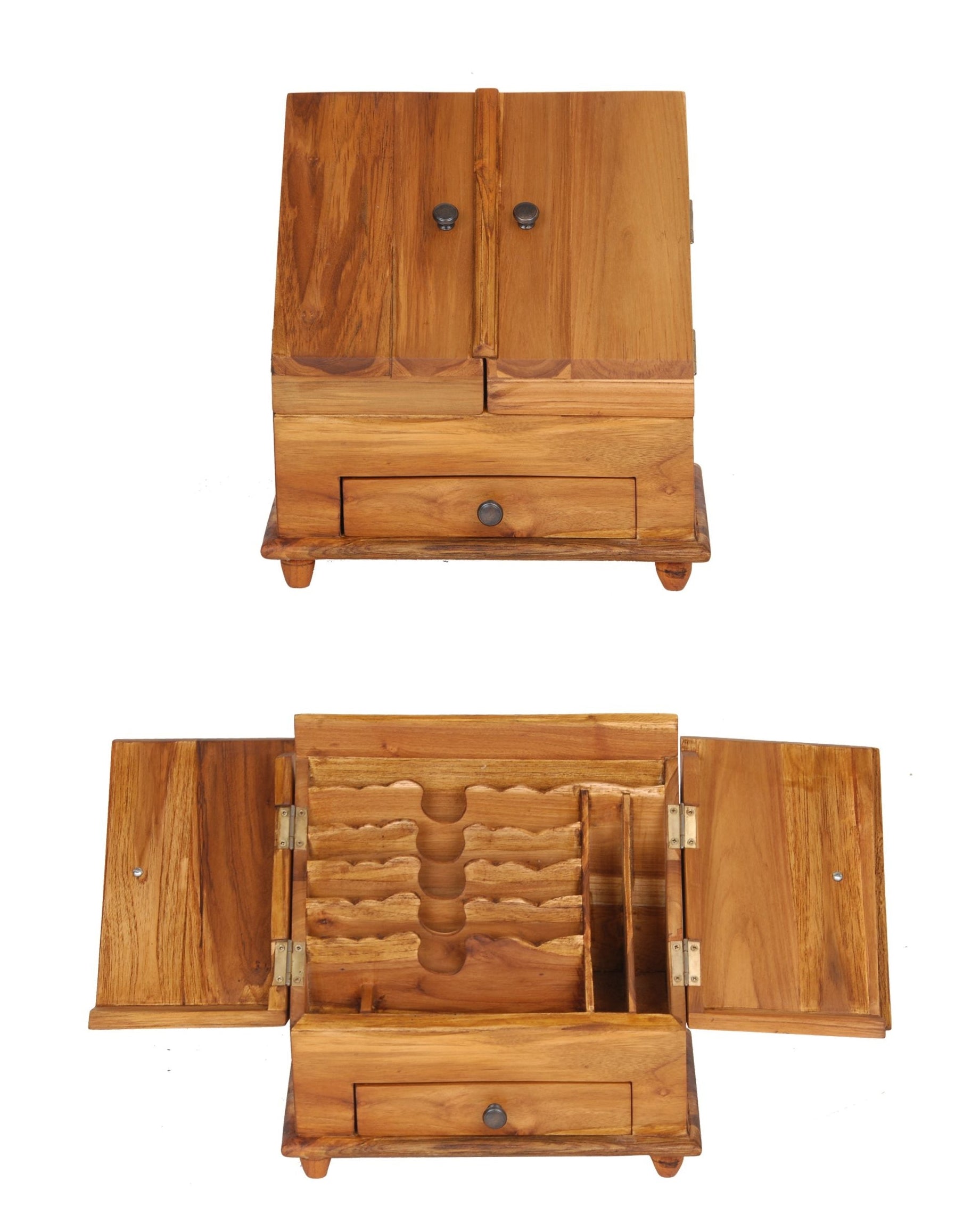 Batavia Solid Teak Letter Box with Closed Top