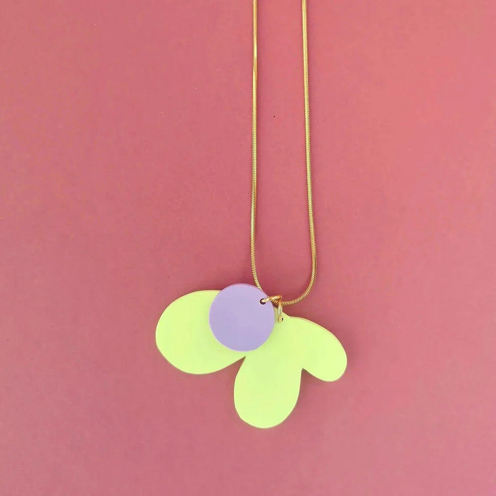 BLOOM necklace Lemon & Lilac