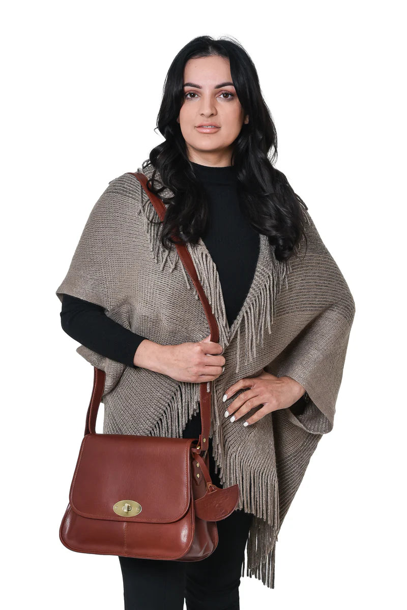 Biker Bag Tan Leather