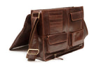 Large Satchel with handle, Brown