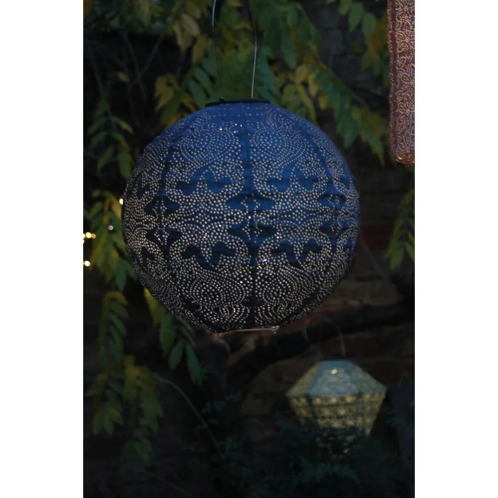 Blue Solar Lantern (2)