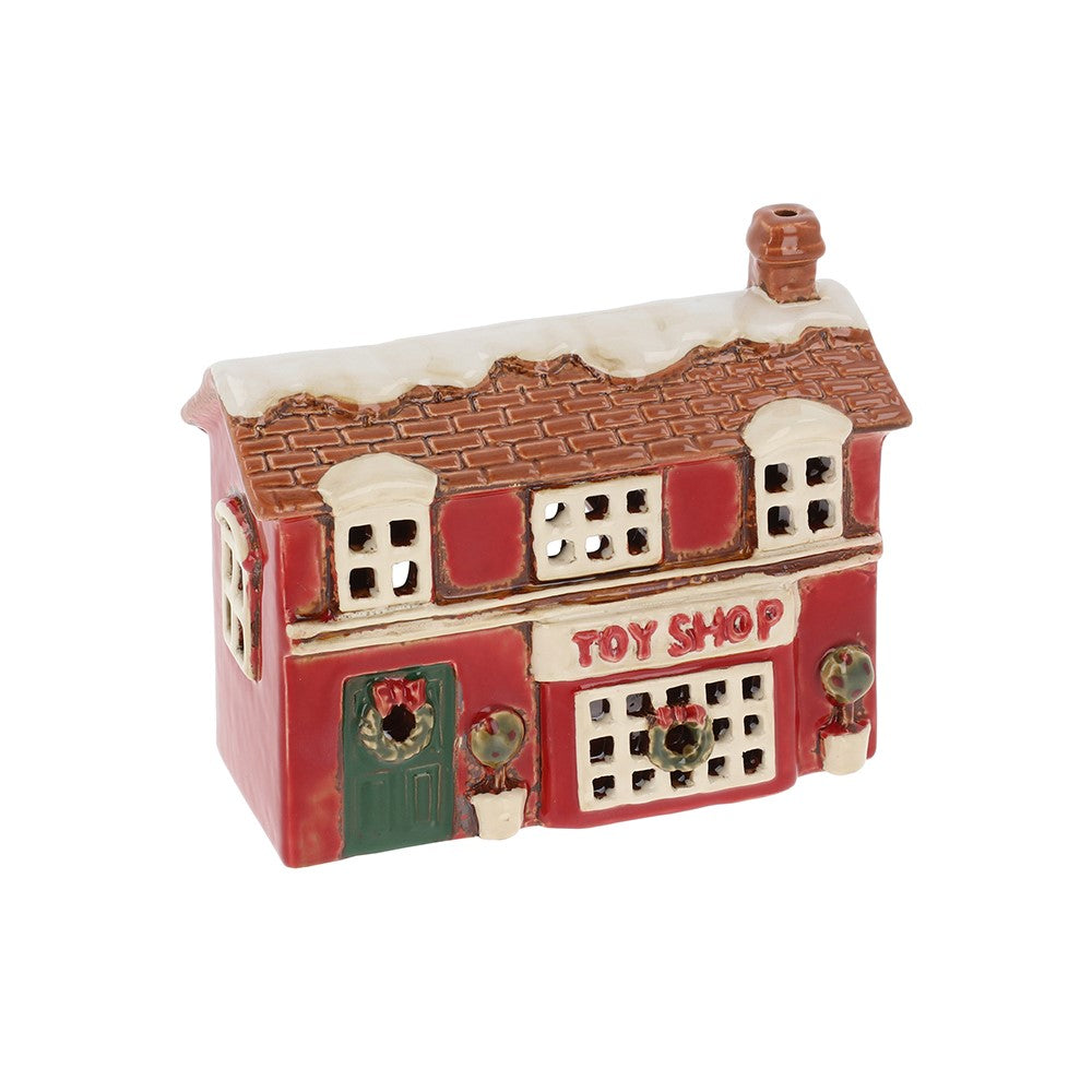 Village Pottery Christmas Toy Shop T-light holder