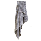 Cotton-herringbone-navy-throw