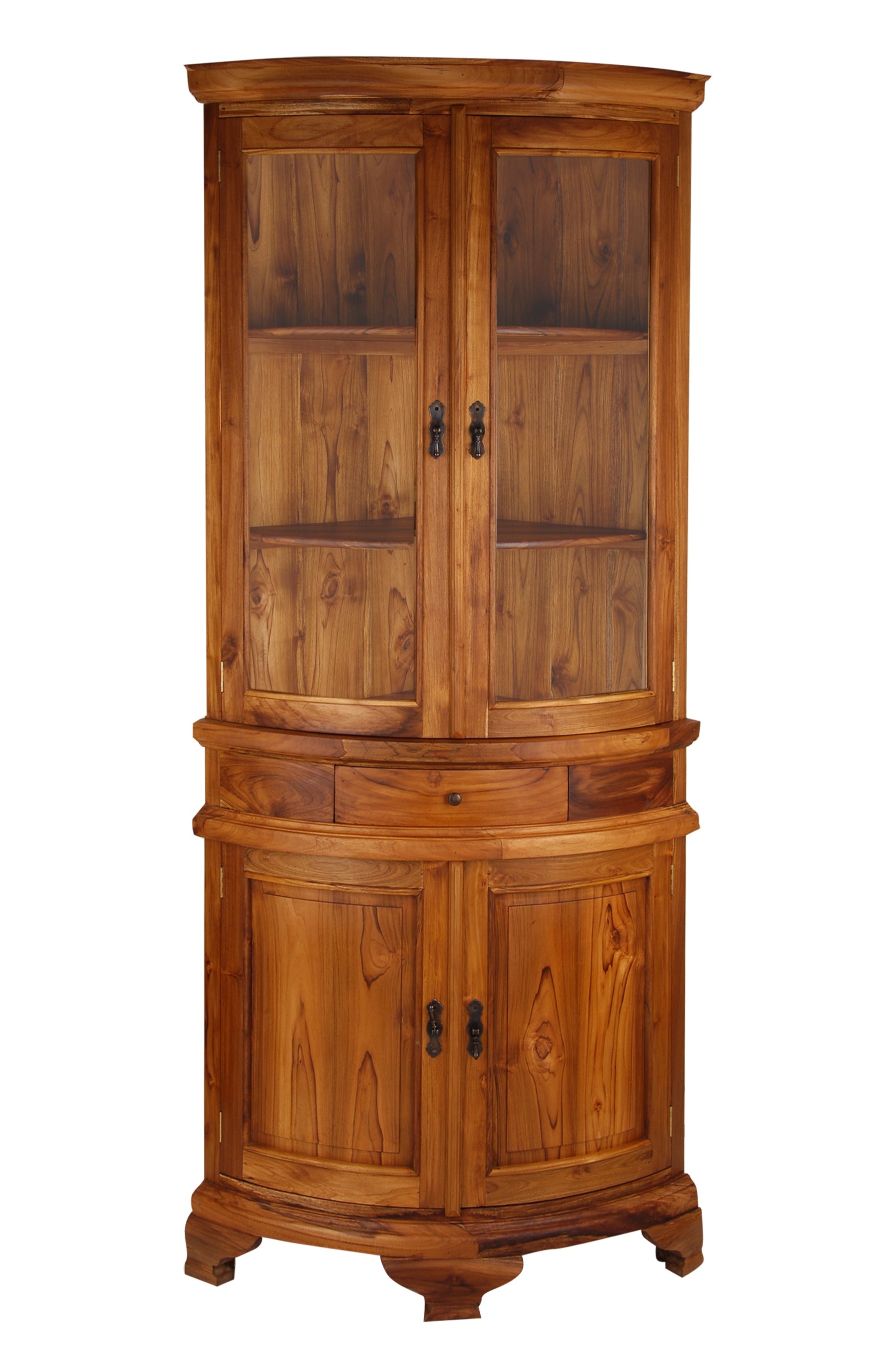 Corner Display Cabinet, 1 drawer 1 door - B