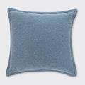 Stonewash Cotton Cornflower Blue Continental Pillow sham