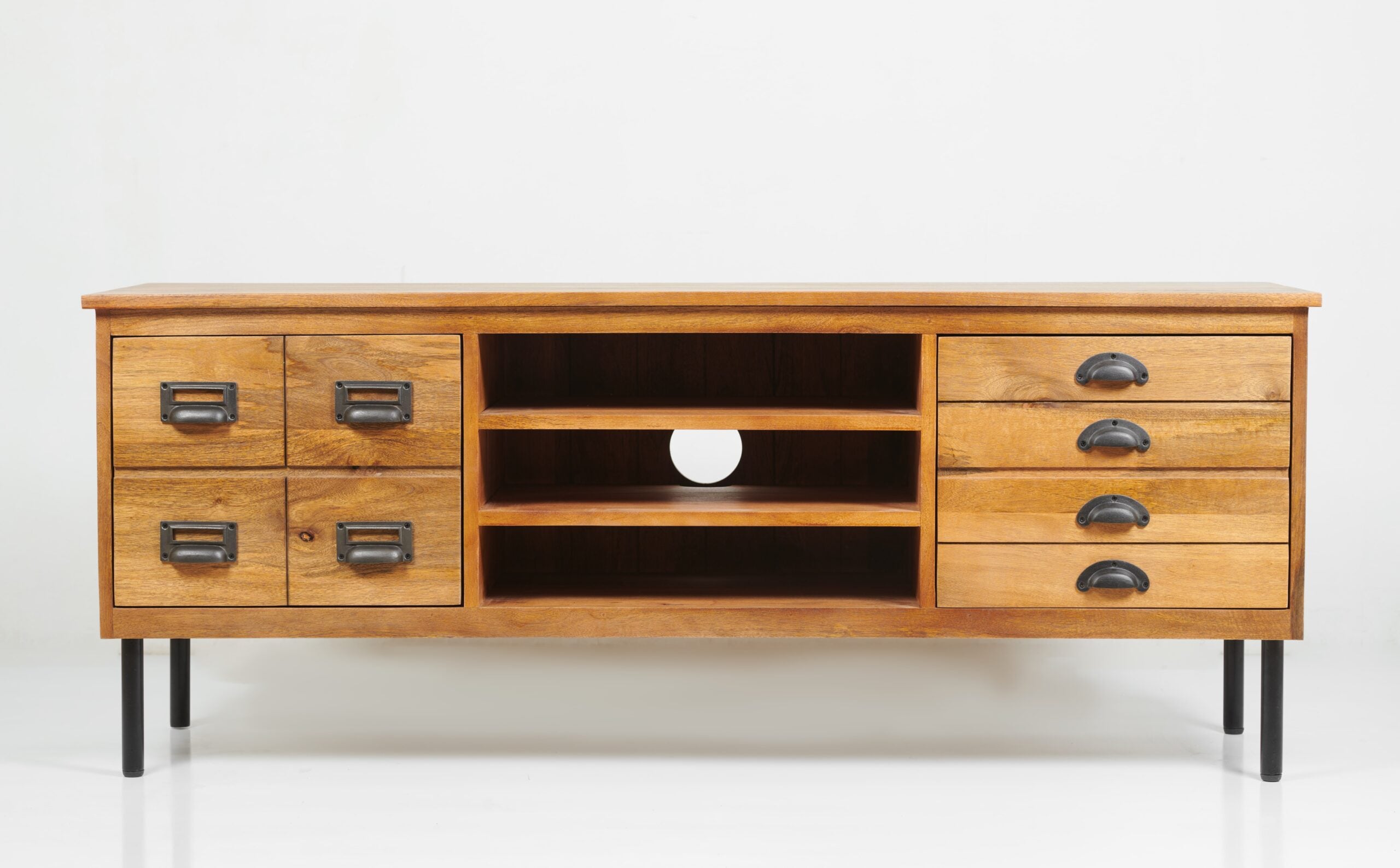 HABERDASHERY TV Unit, 2 door 3 open shelves