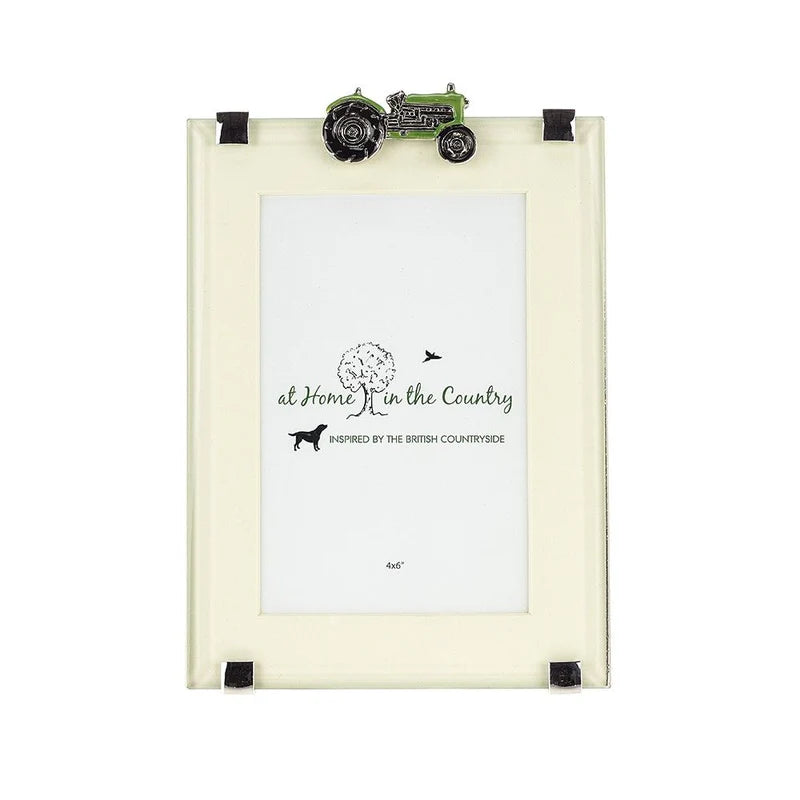 Green Tractor photo frame 6 x 4''