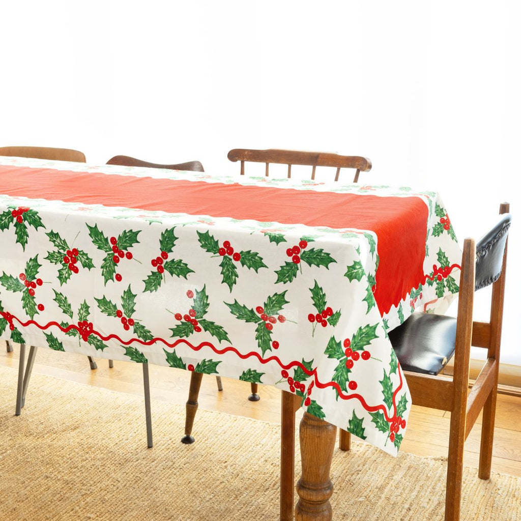 Holly fabric tablecloth