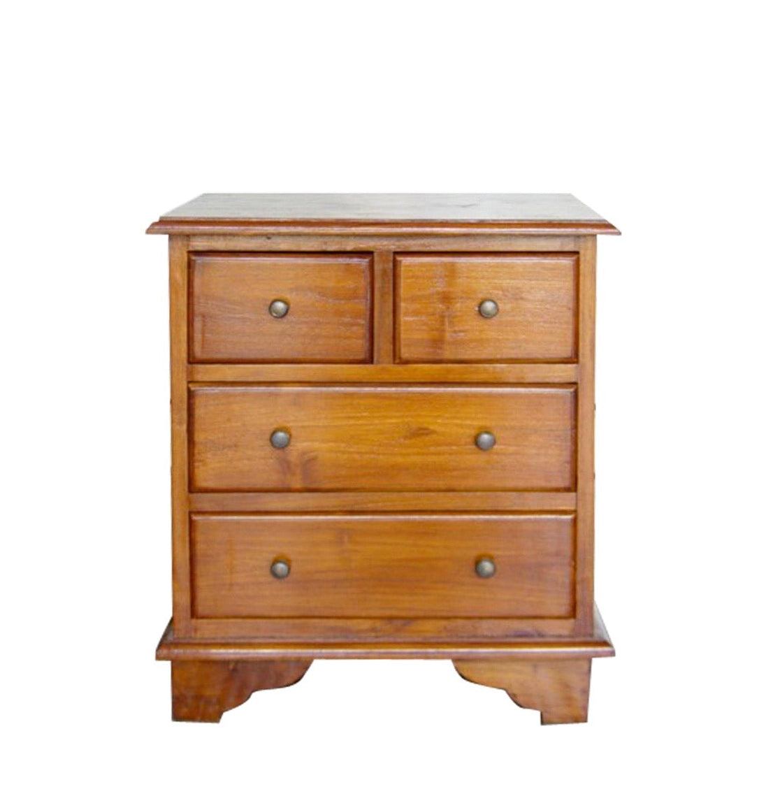 Bedside chest, 2 over 2 drawers