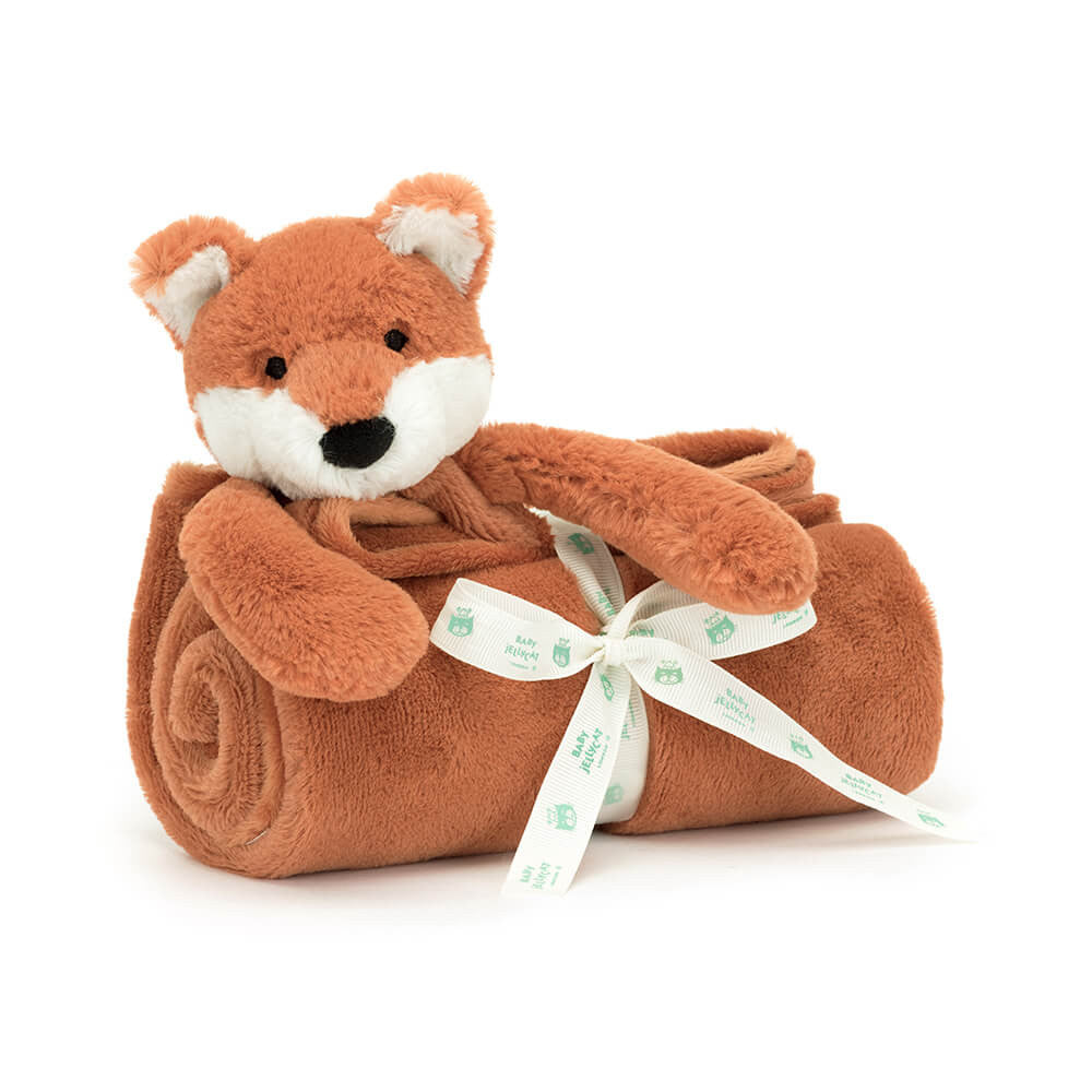 JLC-138 Bashful Fox Cub Blankie ROLLED UP