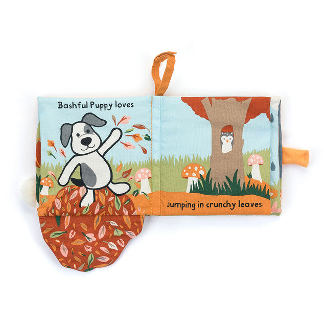 Jellycat Bashful Puppy Loves You Book-open