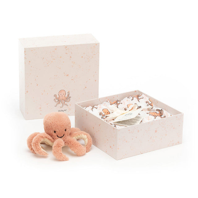 Jellycat Odell Octopus Gift Set-out of box