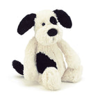 Jellycat Bashful Black Cream Puppy Medium