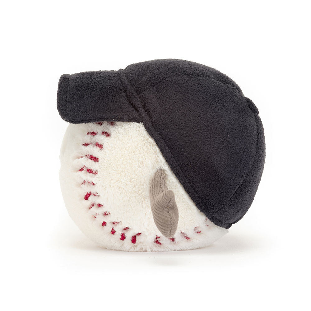Jellycat Amuseables Sports Baseball Bag Charm-Side view