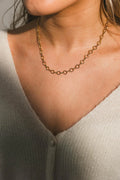 Gold Circle Link Chain