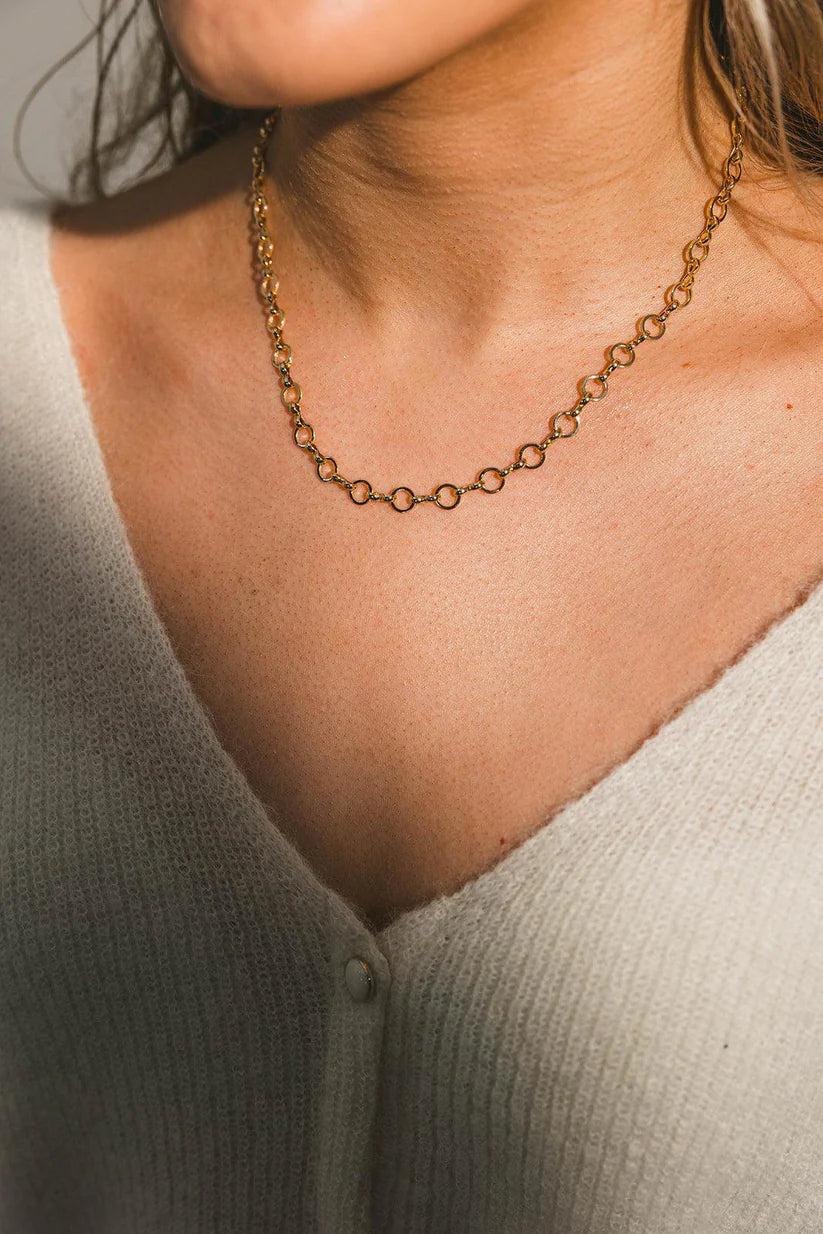 Gold Circle Link Chain