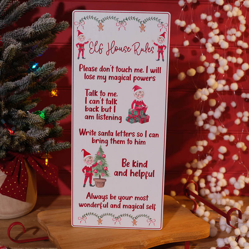 Elf Crew, House Rules wood Plaque