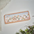 Holly Cottage Scene Mango Wood Tray