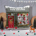 TOY STORE 100% COTTON CUSHION WITH ALL OVER EMBROIDERY