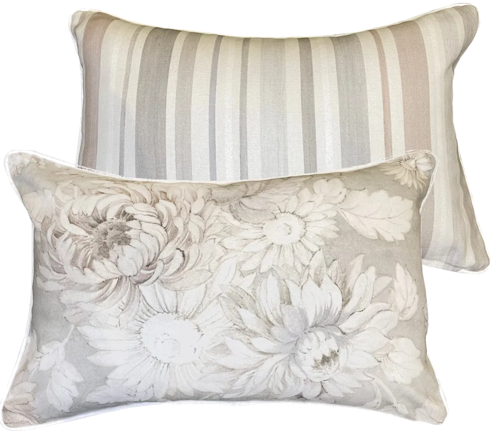 Malini Avila Rectangle Taupe Cushion