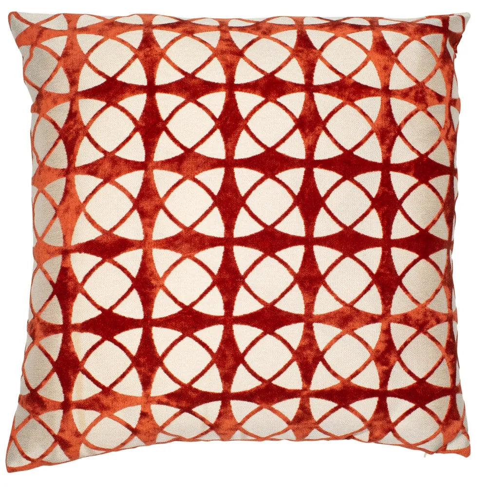 Spiral Orange Cushion