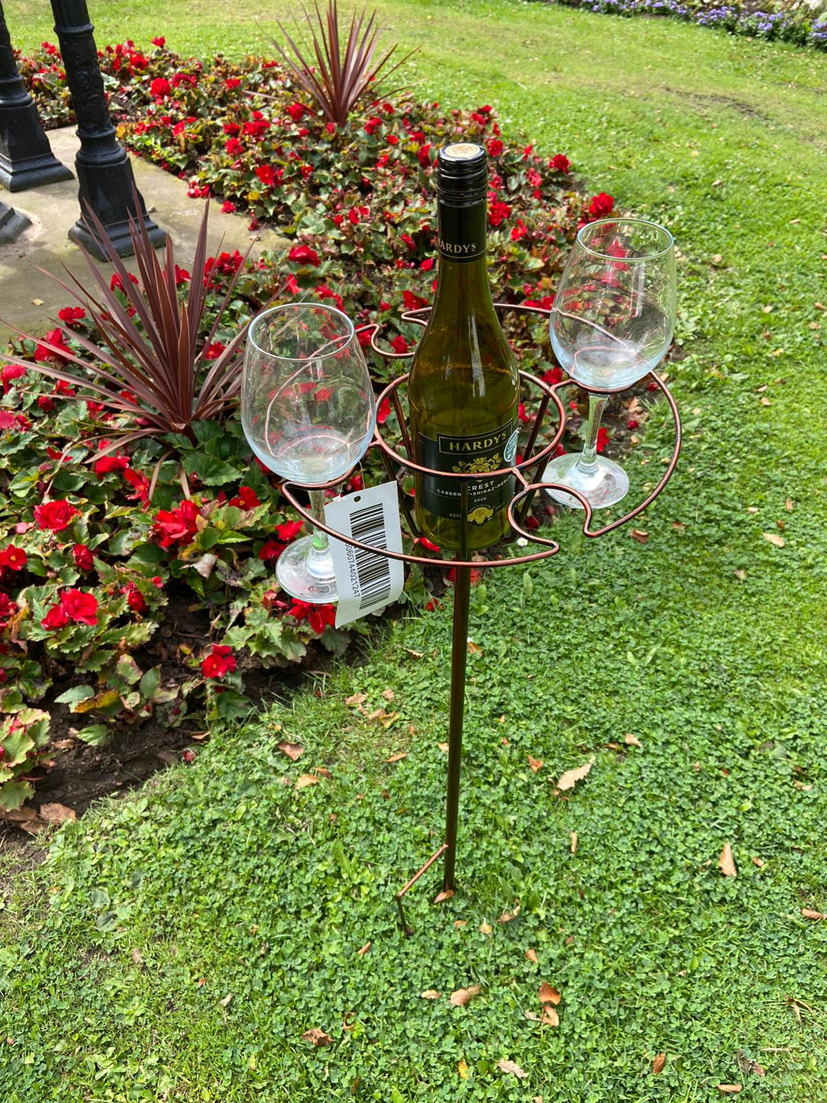 Bottle & 4 Glasses Holder