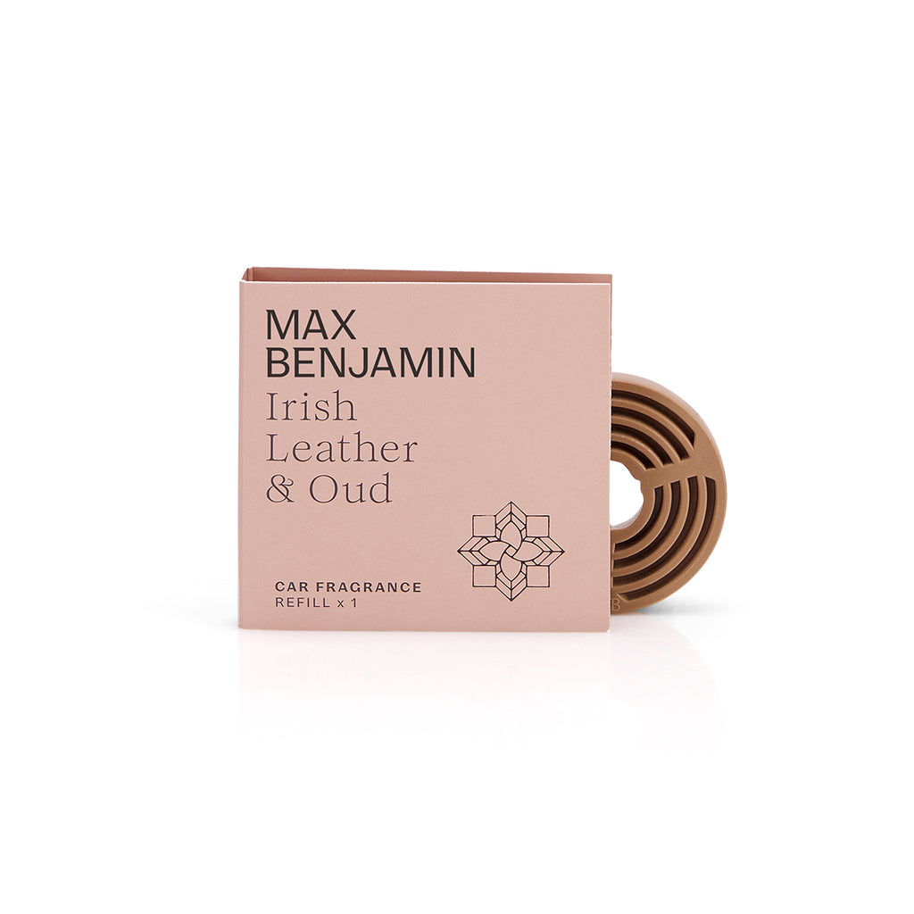 Max Benjamin Irish Leather & Oud Car Fragrance Refill