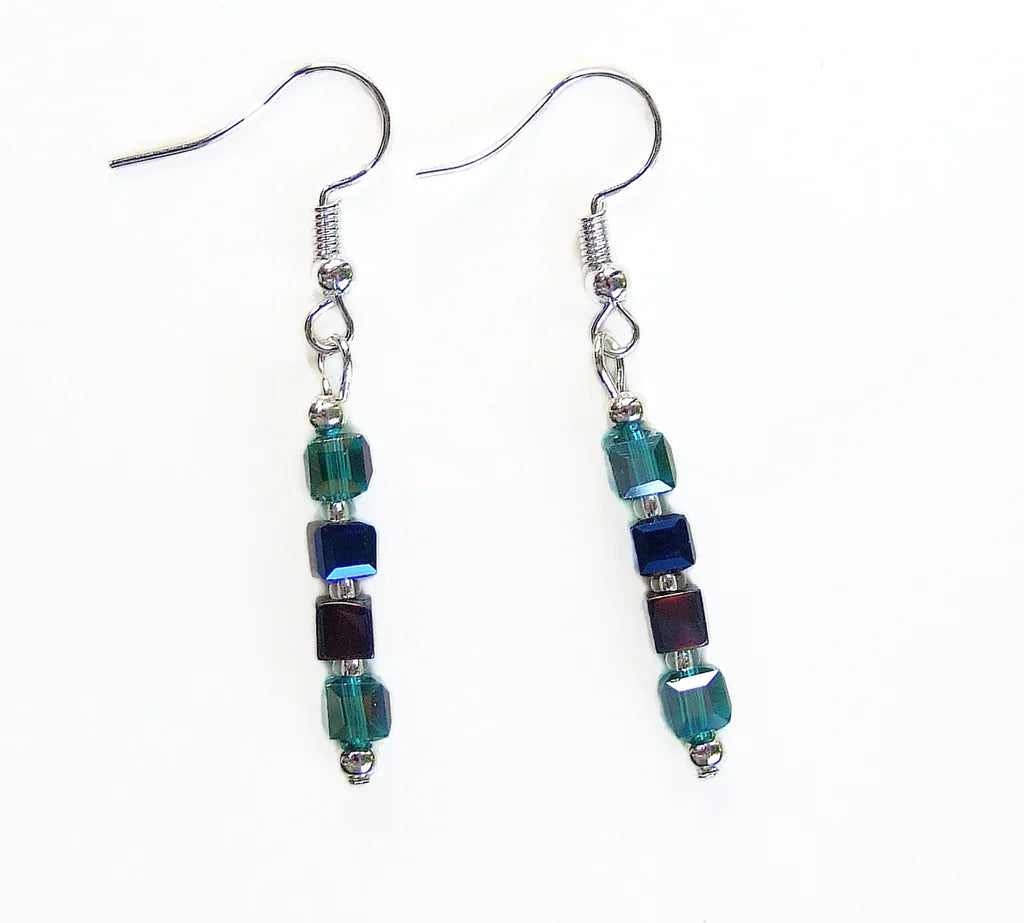 MISHE, Crystal & Hematite Earring