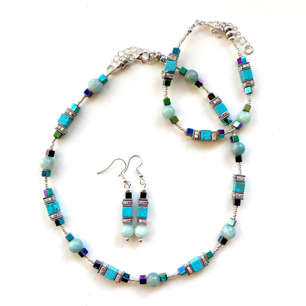 Turquoise & Aqua Gemstone set