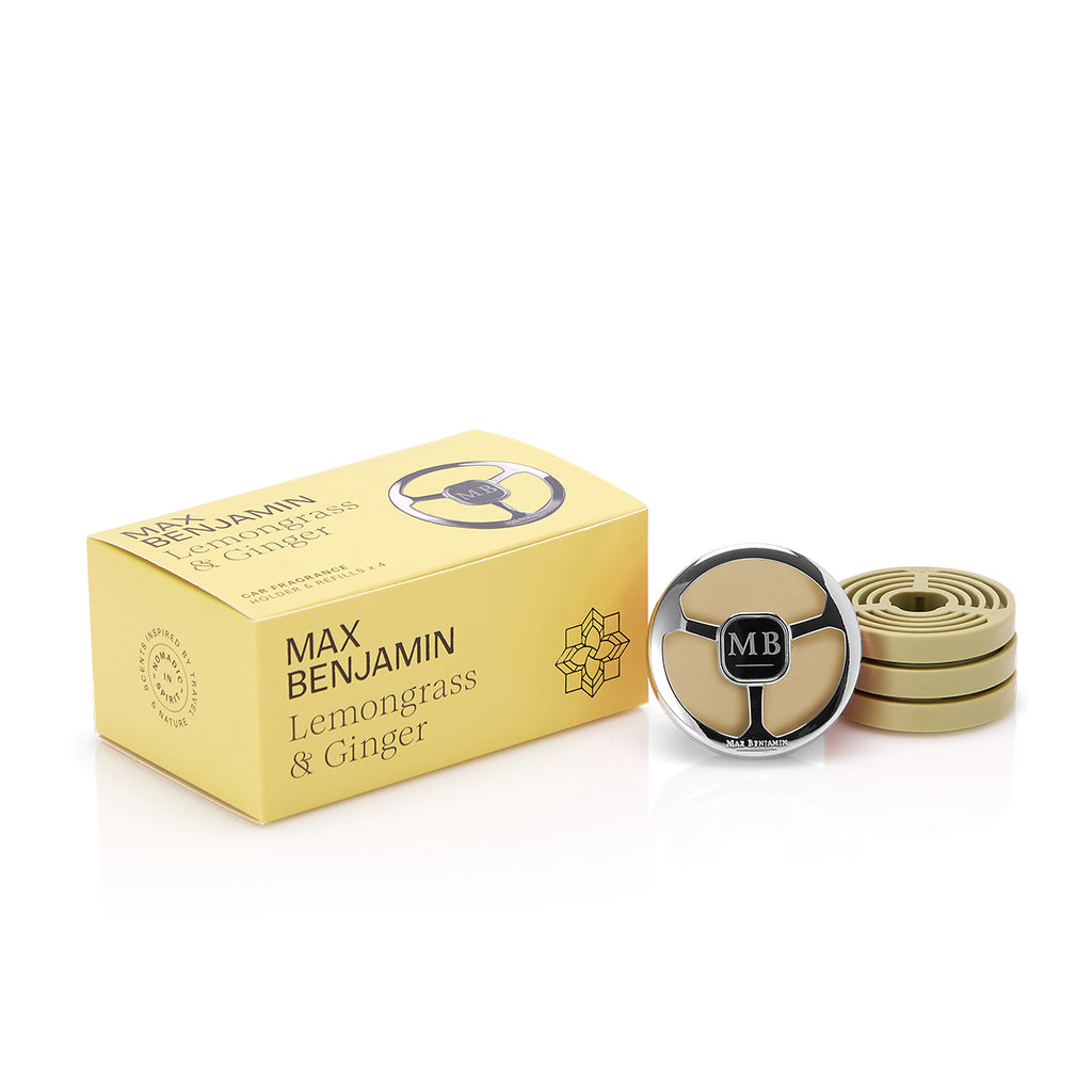 Max Benjamin Lemongrass & Ginger Car Refill 4 Pack