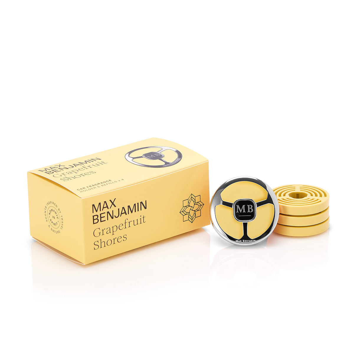 Max Benjamin Grapefruit Shores Car Fragrance Gift Set