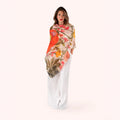 Fine Flowers Linen Cotton Scarf by POWDER