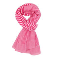 Scarf Cross Stripes Fuchsia