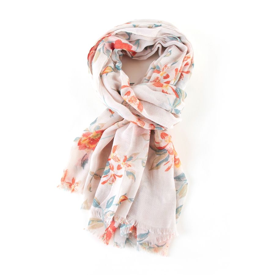 Scarf, Pastel Floral