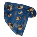 Scarf, Pugs, Navy