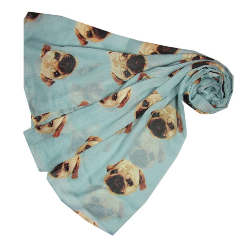 Scarf, Pugs, Duck Egg