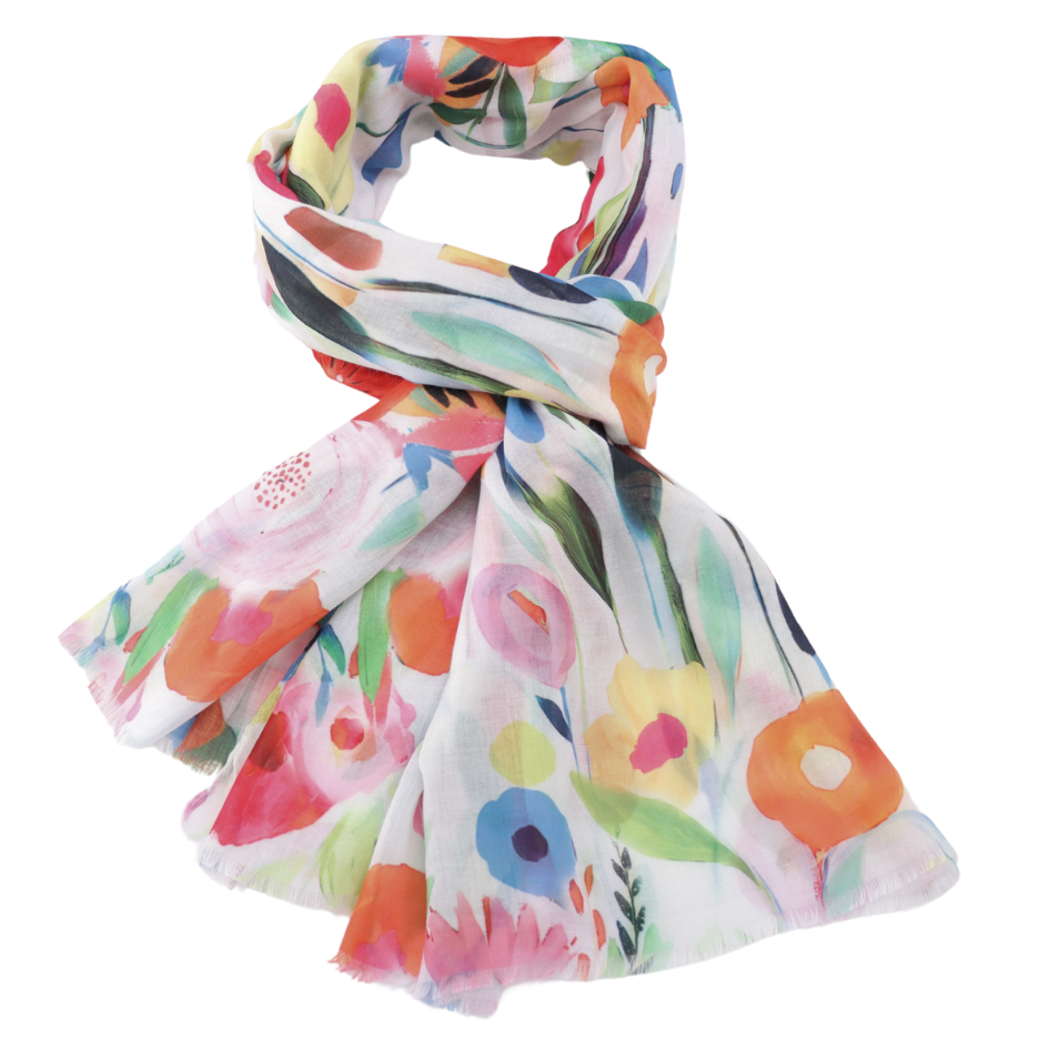 PUF-154 Summer Gardens Scarf, Pink