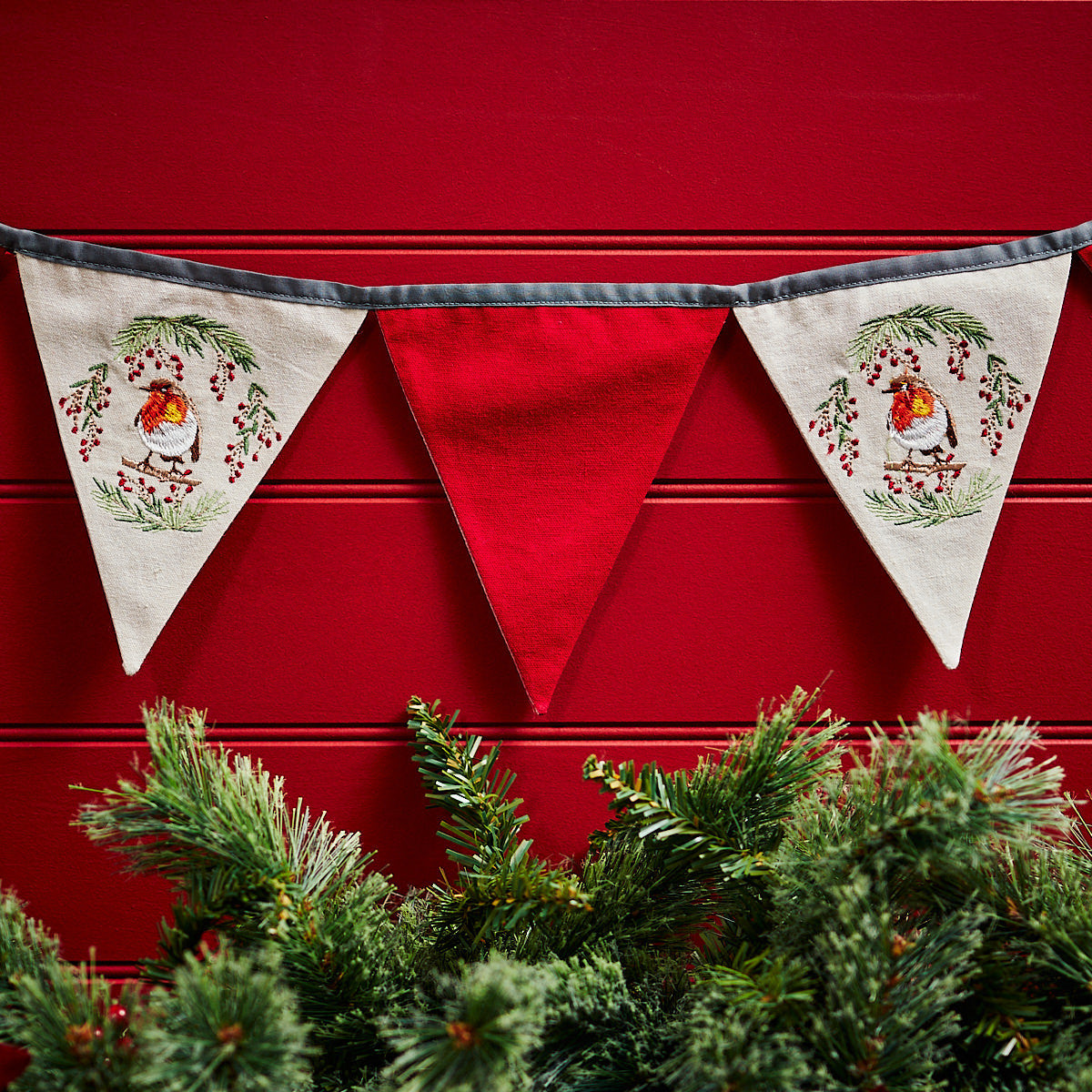 Robin Christmas Bunting