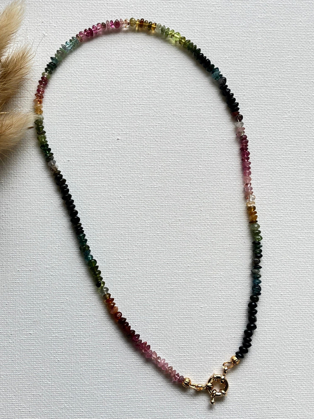 Rainbow Tourmaline Necklace