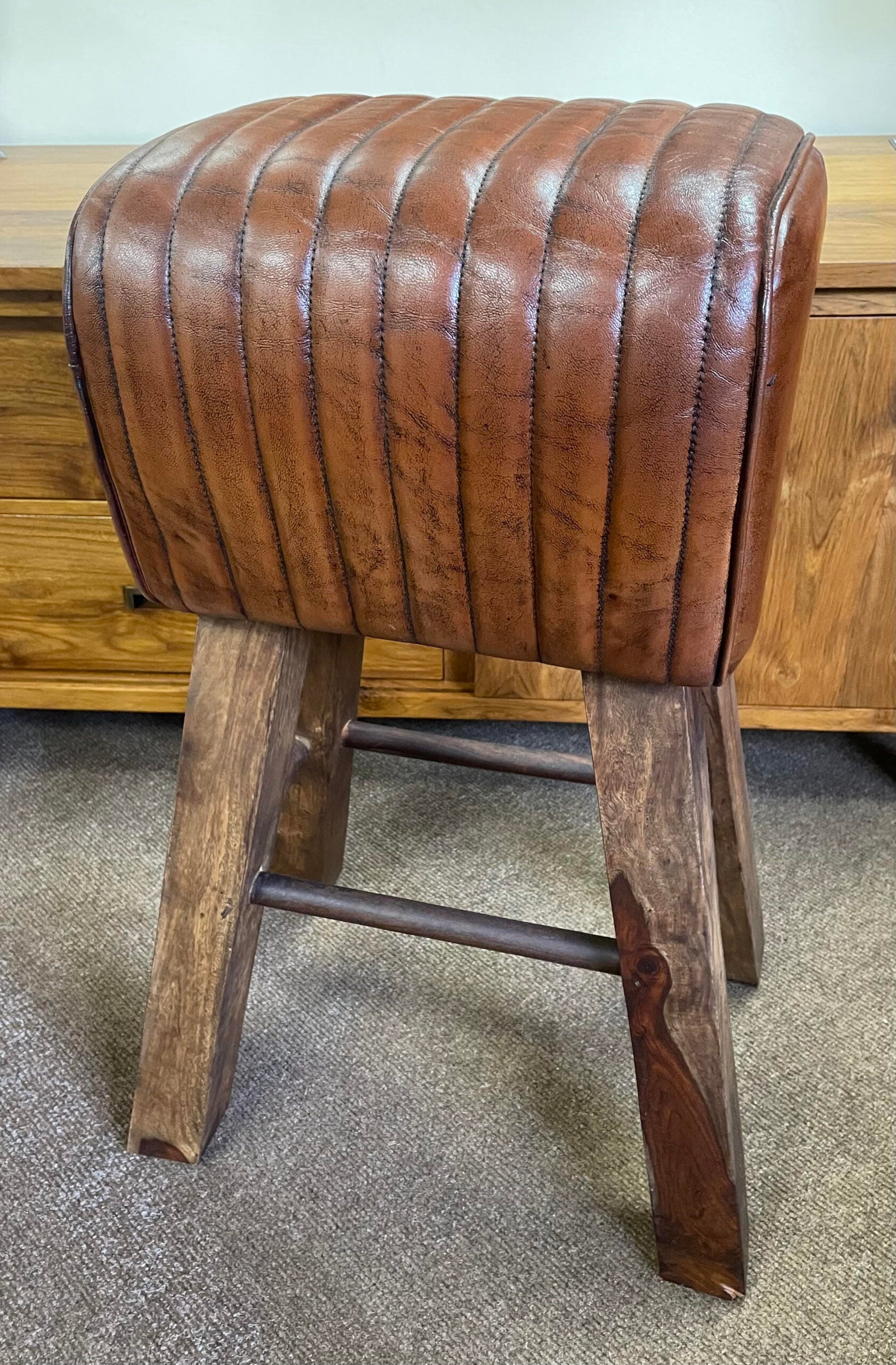 Stitched Stool tall
