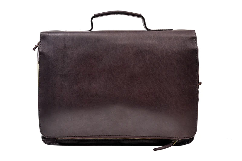 Large Satchel with handle, Brown