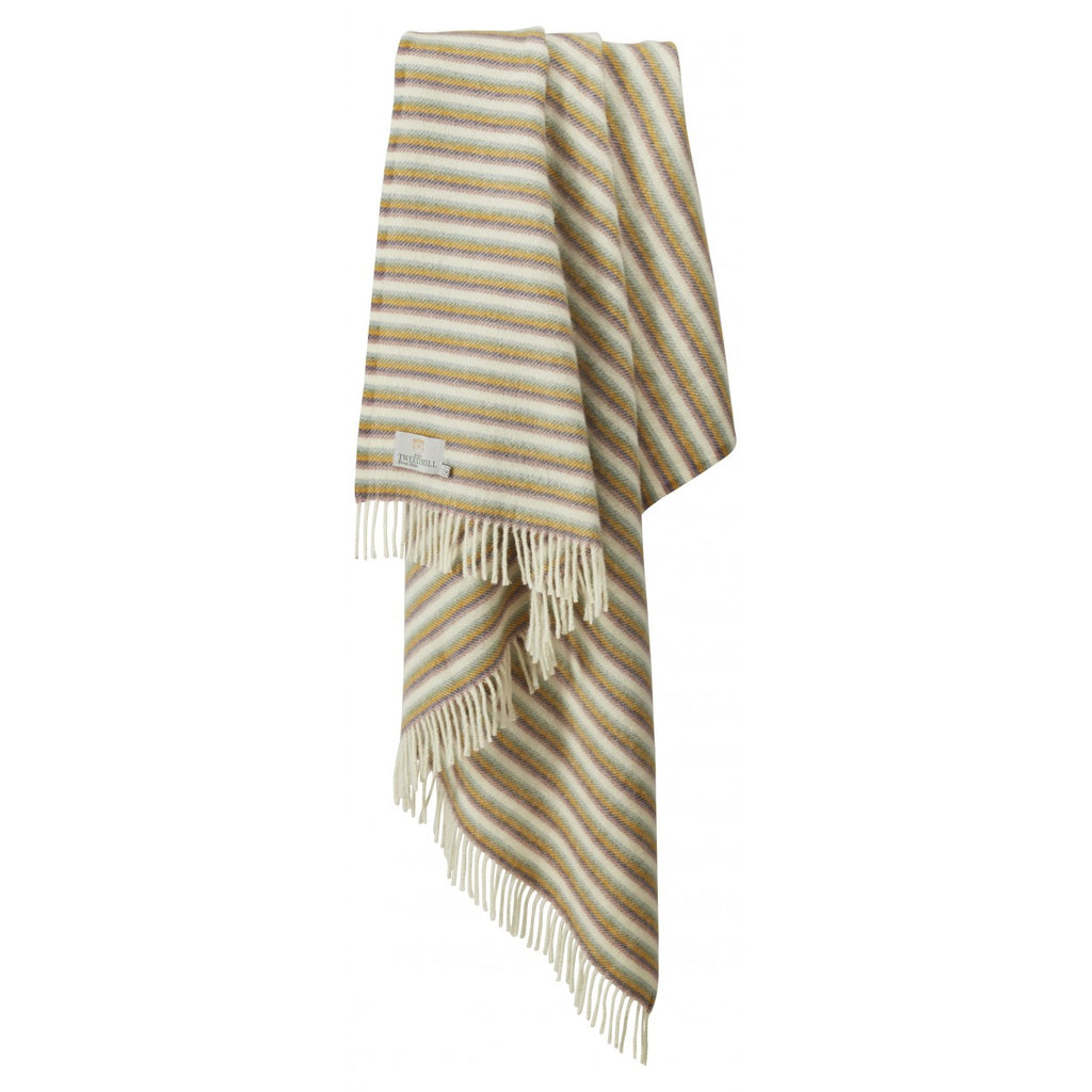 Stripe Sunset Throw, 100% Wool