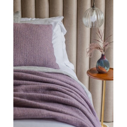 Illusion Lavender Throw, 100% Wool